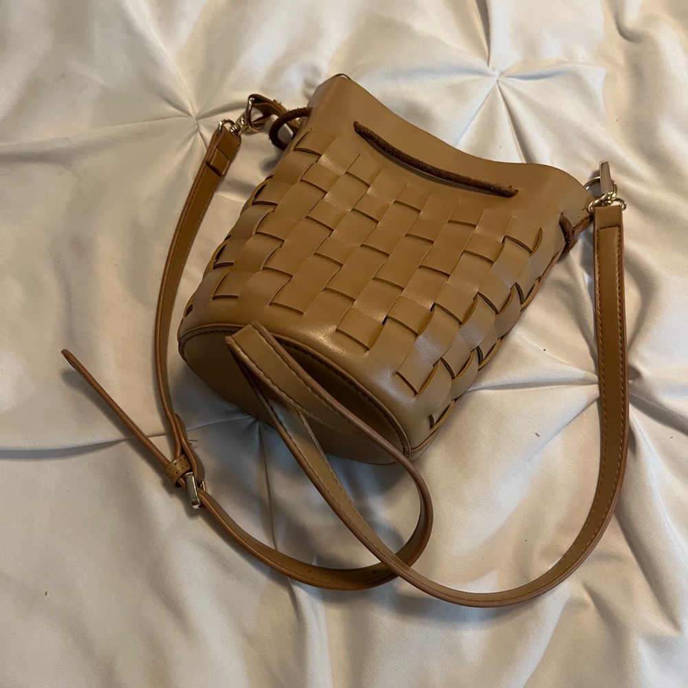 Anthropologie weaved crossbody purse